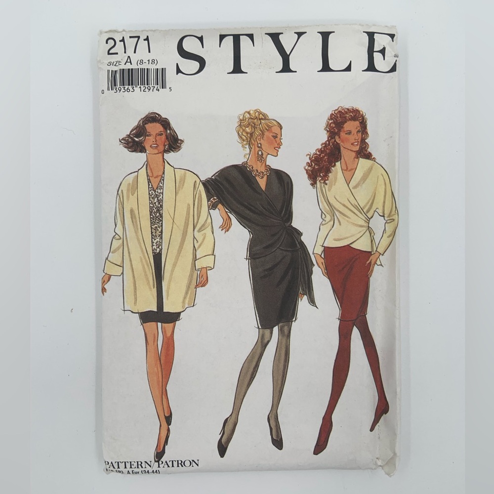 🌹New Listing🌹Vintage Style #2171 Top, Skirt & Jacket Sewing Pattern